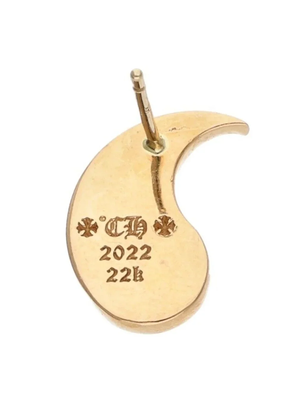 Chrome Hearts Yin Yang Gold Earrings